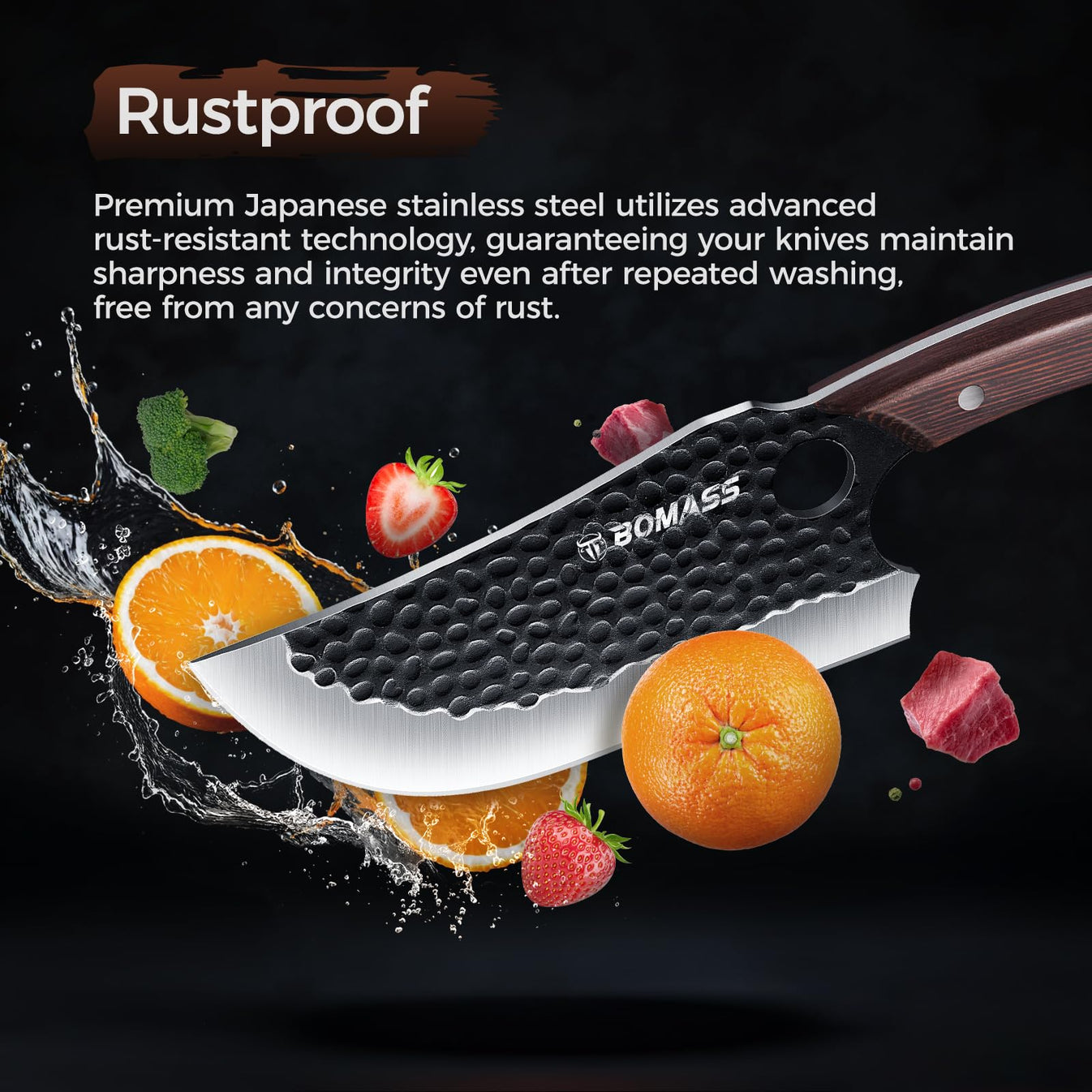 3pcs-butcher-knife-set-hand-forged-kitchen-knife-set-high-carbon-japanese-knife-serbian-chef-knife-boning-knife-for-meat-cutting-outdoor-cooking-bbq-camping-gift-men view 4